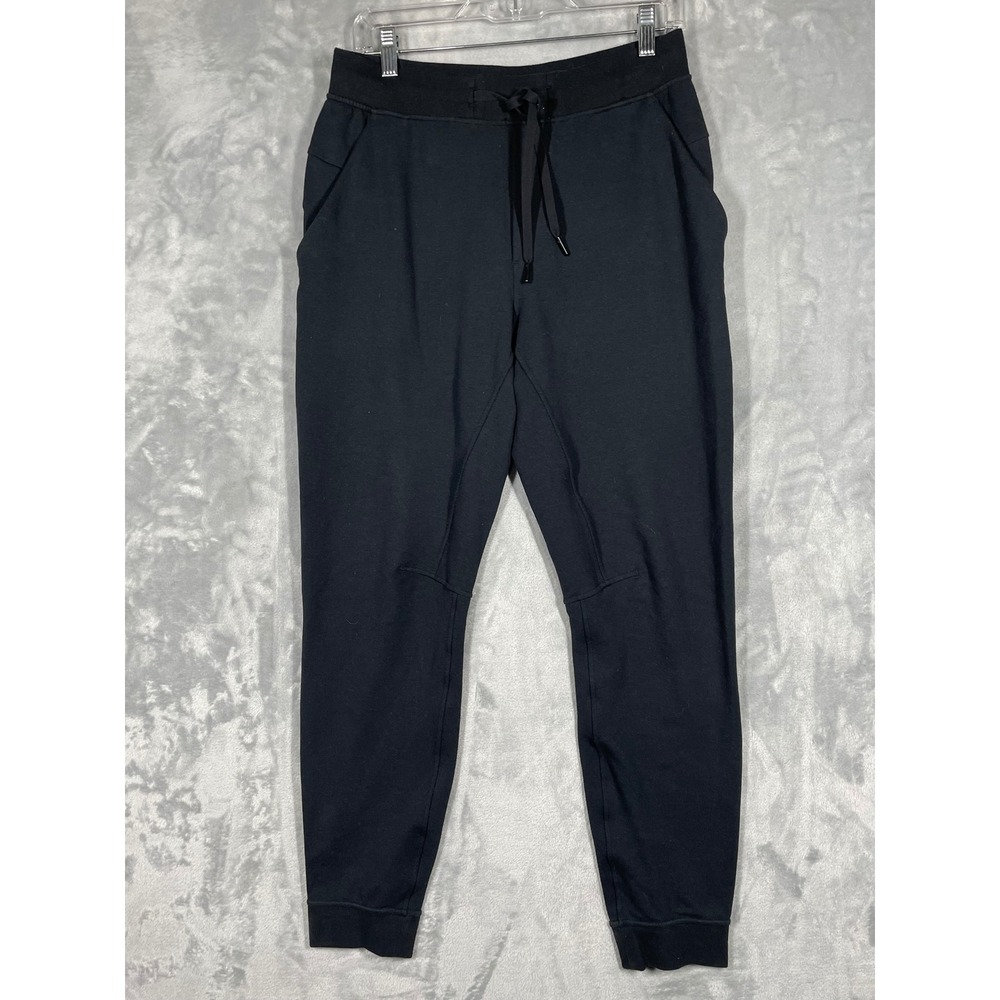 Lululemon City Sweat Jogger Black Mens Size Medium Tapered Athleisure Pants - Picture 1 of 9